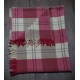 Strawberry, Milk Chocolate & Buttermilk fringed baby blanket BB52